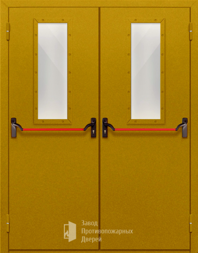 Фото двери «Двупольная со стеклом и антипаникой №65» в Дедовску