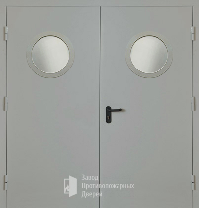 Фото двери «Двупольная с круглым стеклом EI-30» в Дедовску