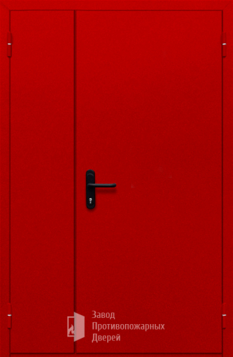 Фото двери «Полуторная глухая (красная)» в Дедовску